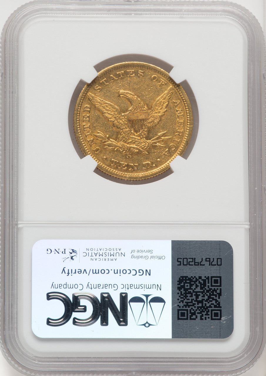 1856-S $10 Liberty Eagle NGC AU53