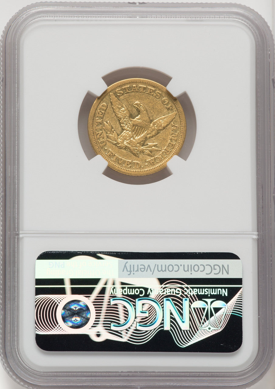 1850 $5 Liberty Half Eagle NGC VF30