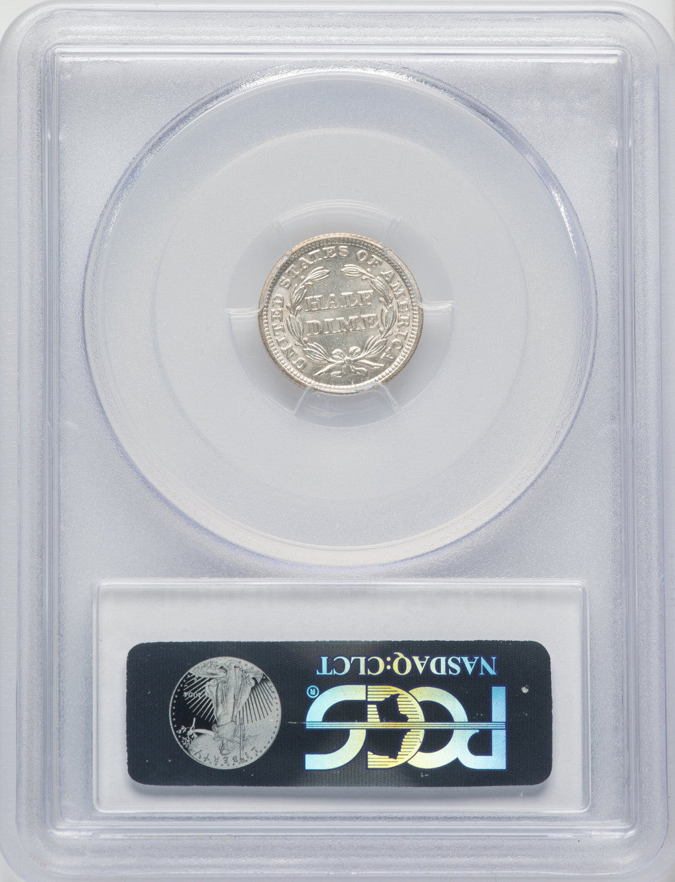 1845 H10C Seated Half Dime PCGS MS65