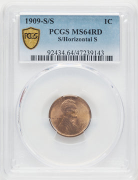 1909-S/S 1C S/Horizont RD Lincoln Cent PCGS MS64
