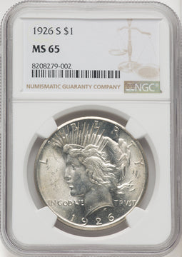1926-S Peace Dollar NGC MS65 (770291033)
