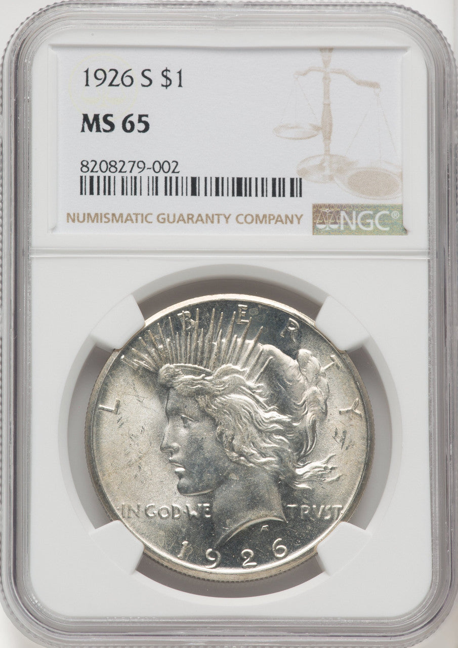 1926-S Peace Dollar NGC MS65 (770291033)