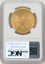 1876-CC $20 Liberty Double Eagle NGC AU58 (770291003)