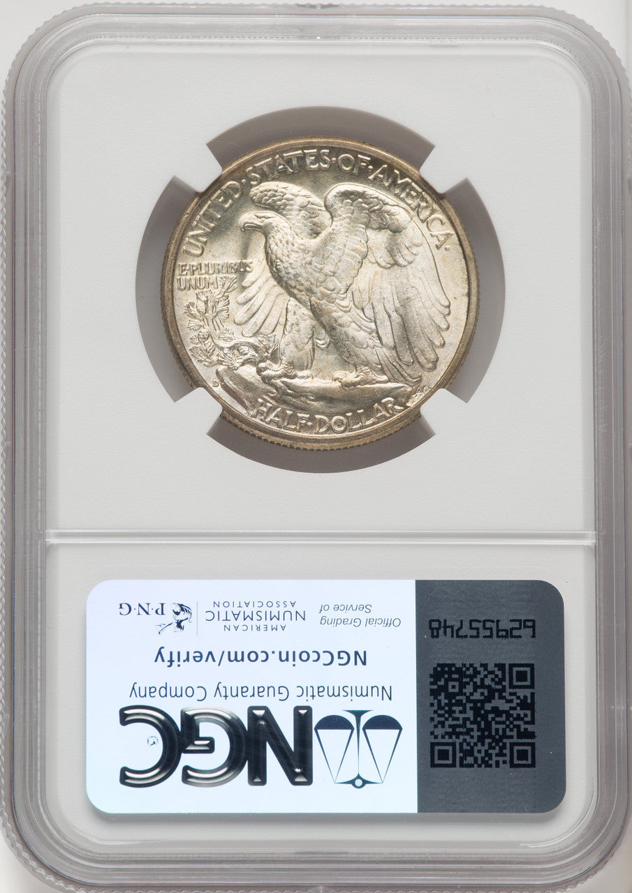1937-D 50C Walking Liberty Half Dollar NGC MS67 (768803010)