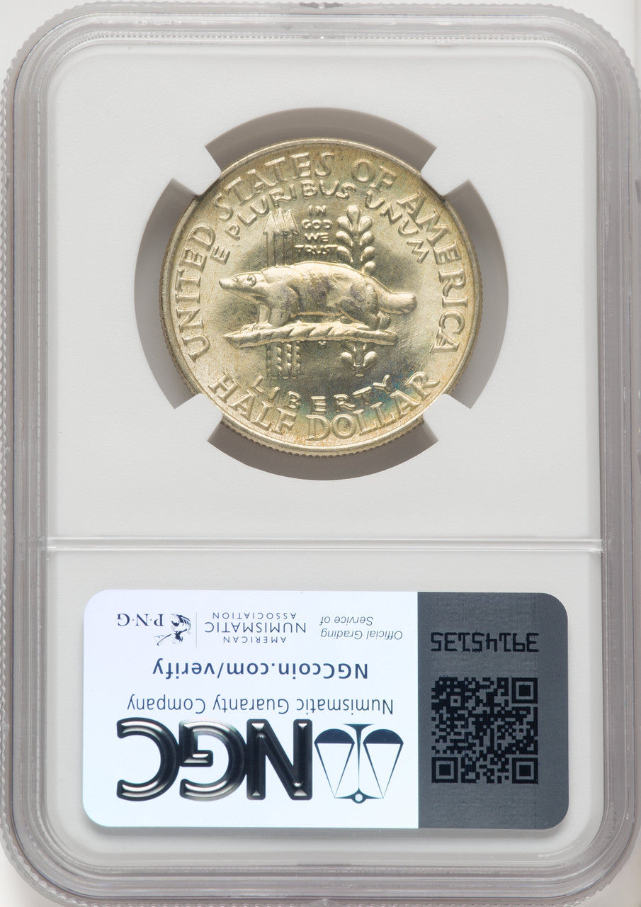 1936 50C Wisconsin Commemorative Silver NGC MS68 (769927019)