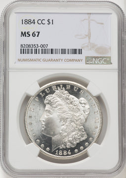 1884-CC Morgan Dollar NGC MS67 (766948005)