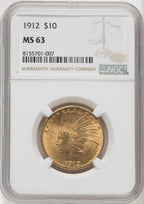 1912 $10 Indian Eagle NGC MS63 (177100024)
