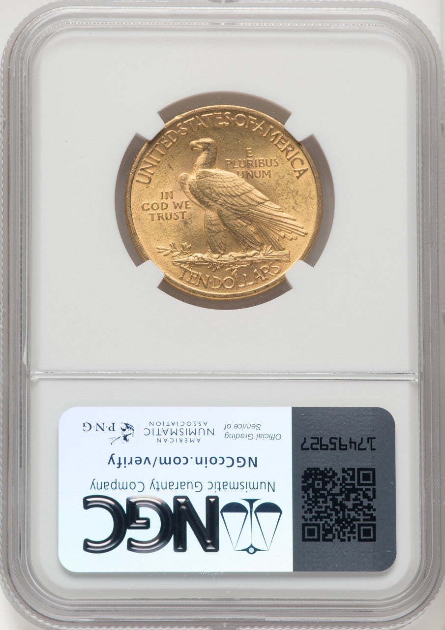 1911 $10 Indian Eagle NGC MS63 (177100040)