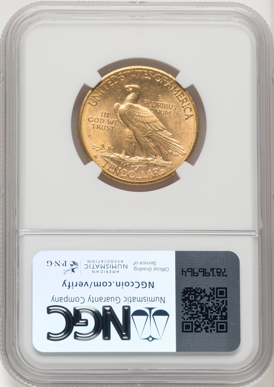 1910-D $10 Indian Eagle NGC MS63 (177100029)