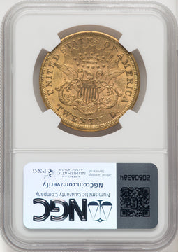 1868-S $20 Liberty Double Eagle NGC MS60