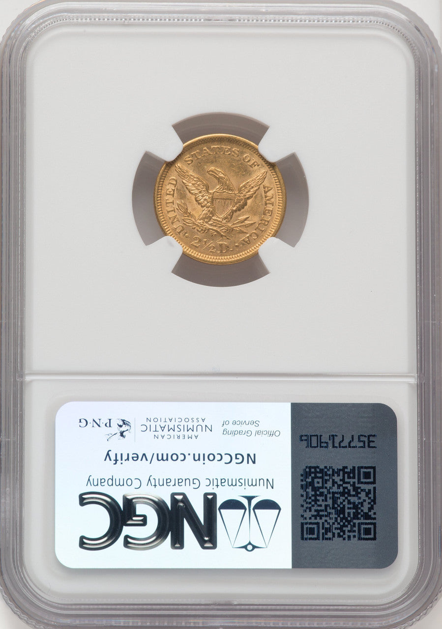 1851 $2.50 Liberty Quarter Eagle NGC AU58 (519460163)