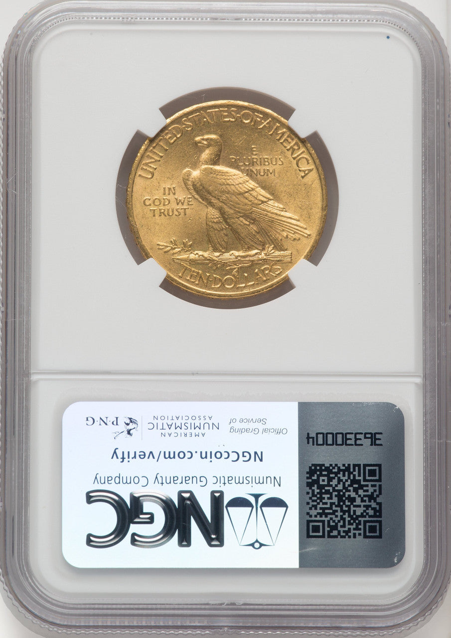 1908 $10 MOTTO Indian Eagle NGC MS61 (506373078)