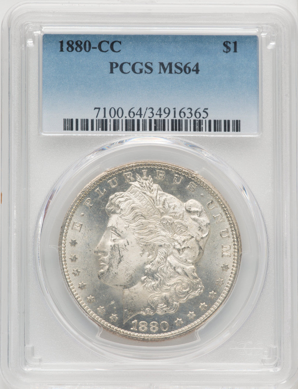 1880-CC Morgan Dollar PCGS MS64