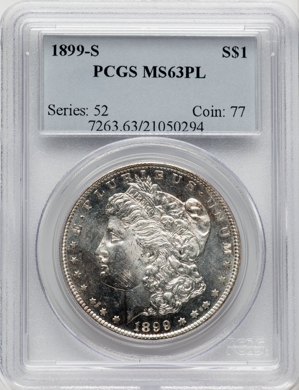 1899-S PL Morgan Dollar PCGS MS63