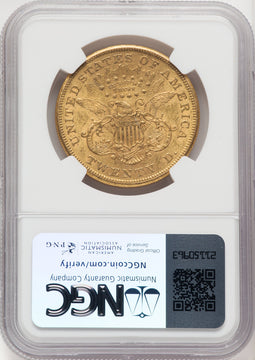 1873-CC $20 Liberty Double Eagle NGC AU58