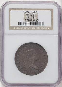 1794 50C O-104 Early Half Dollar NGC 15 (769947011)
