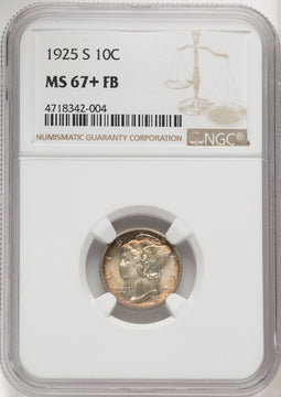 1925-S 10C FB Mercury Dime NGC MS67+