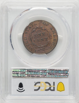 1821 1C N-2 R.1 BN Large Cent PCGS MS61