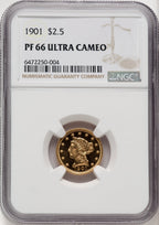 1901 $2.50 Proof Liberty Quarter Eagle NGC PR66 (769947015)