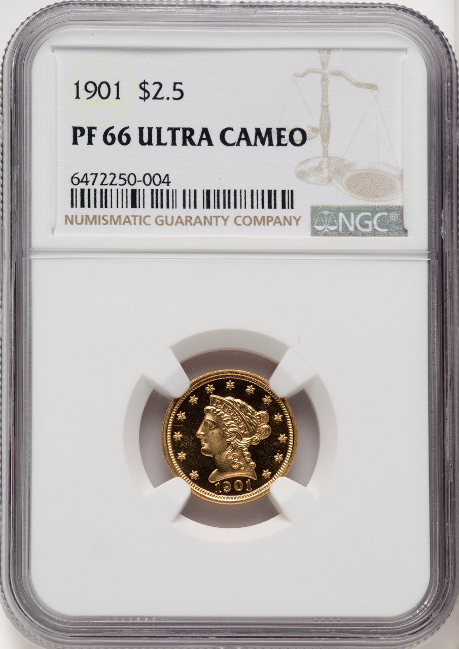 1901 $2.50 Proof Liberty Quarter Eagle NGC PR66 (769947015)