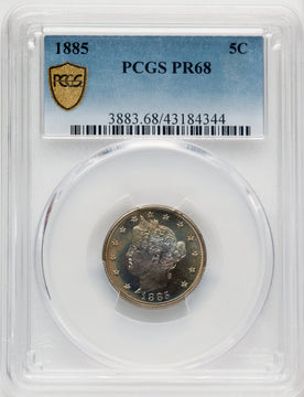 1885 5C Proof Liberty Nickel PCGS PR68 (769947004)