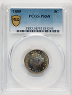 1885 5C Proof Liberty Nickel PCGS PR68 (769947004)