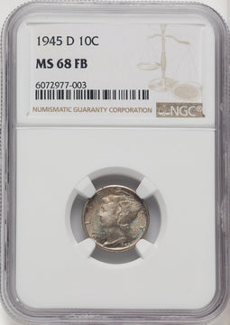 1945-D 10C FB Mercury Dime NGC MS68 (769947074)