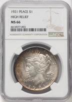 1921 Peace Dollar NGC MS66 (769947022)