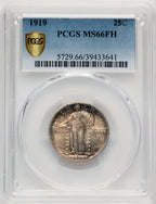 1919 25C FH Standing Liberty Quarter PCGS MS66 (769947010)