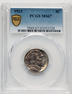 1923 5C Buffalo Nickel PCGS MS67 (769947005)