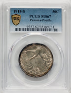 1915-S 50C Panama-Pacific Commemorative Silver PCGS MS67 (769947027)