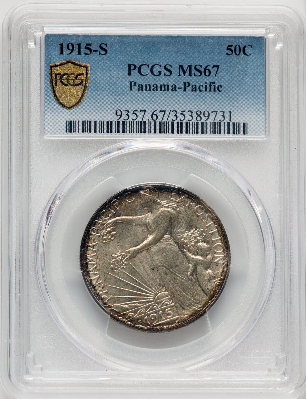 1915-S 50C Panama-Pacific Commemorative Silver PCGS MS67 (769947027)
