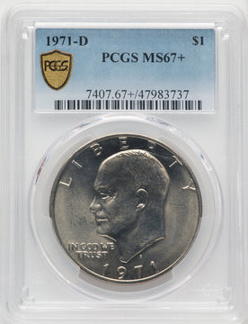 1971-D $1 Eisenhower Dollar PCGS MS67+ (769947023)