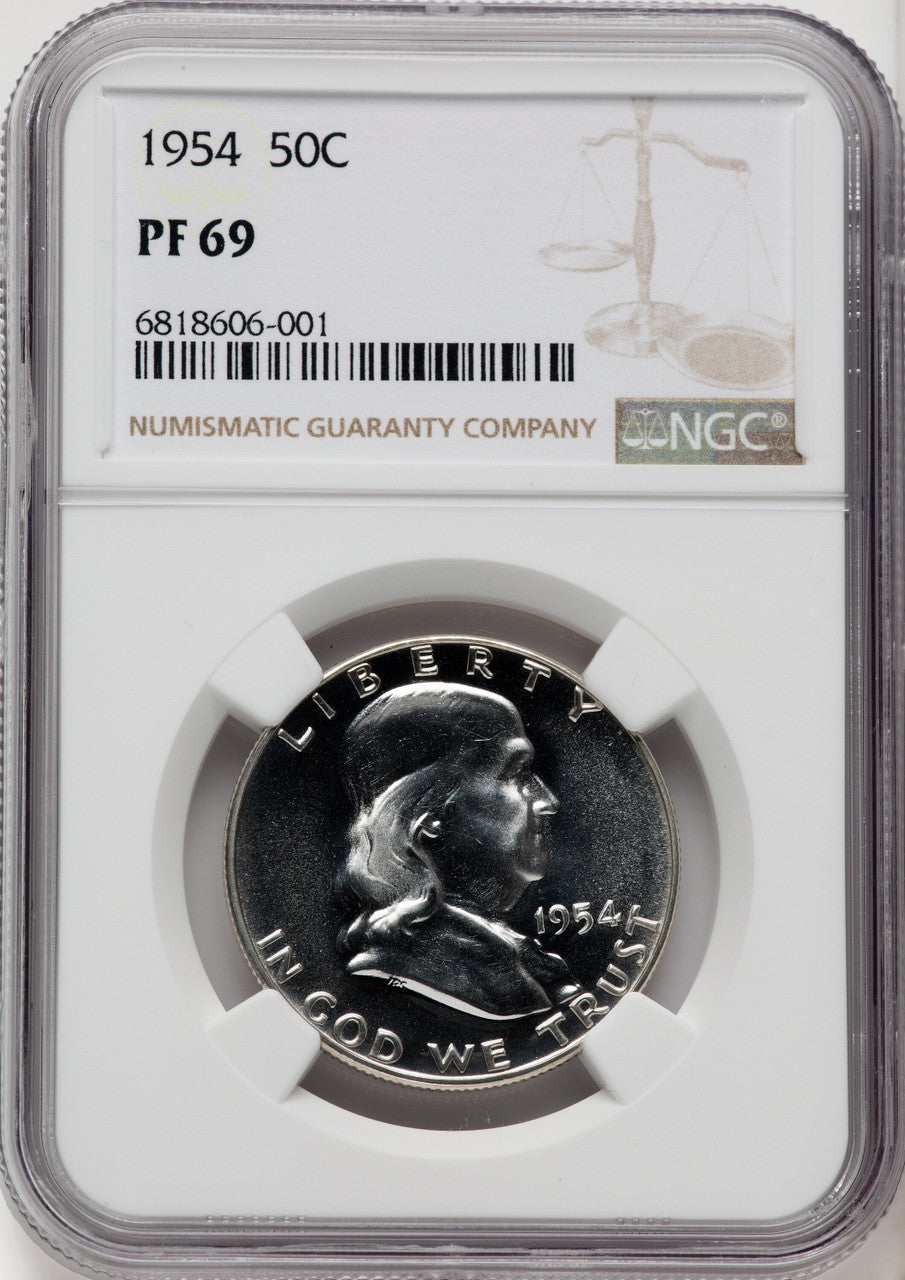1954 50C Proof Franklin Half Dollar NGC PR69 (769947079)