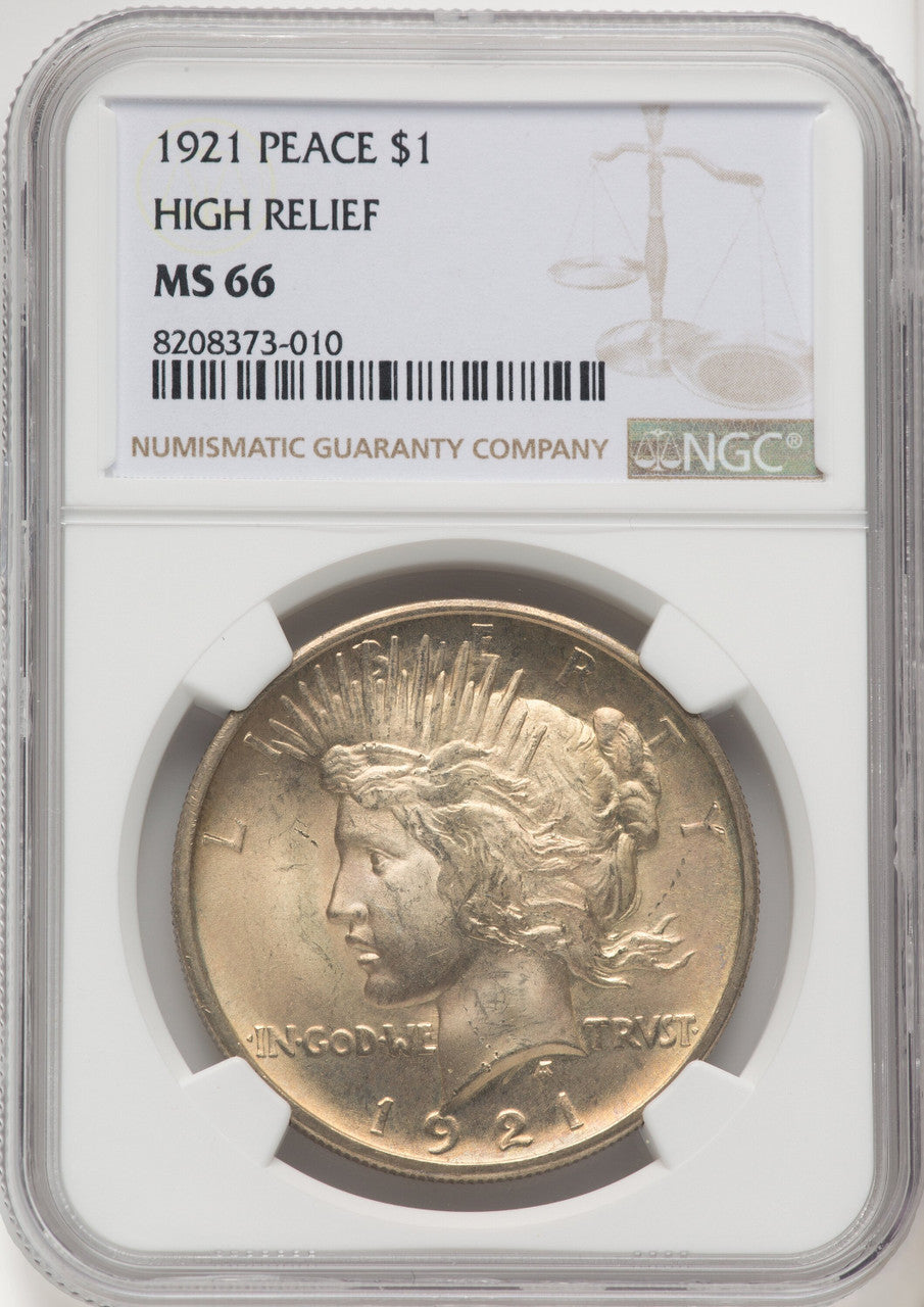 1921 Peace Dollar NGC MS66