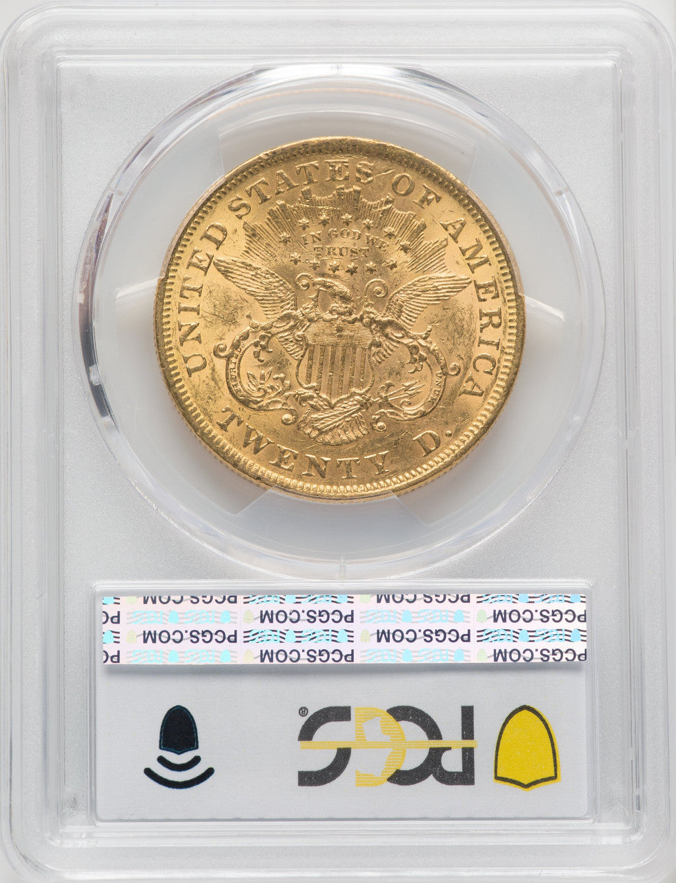 1873 $20 OPEN 3 Liberty Double Eagle PCGS MS62 (177129051)