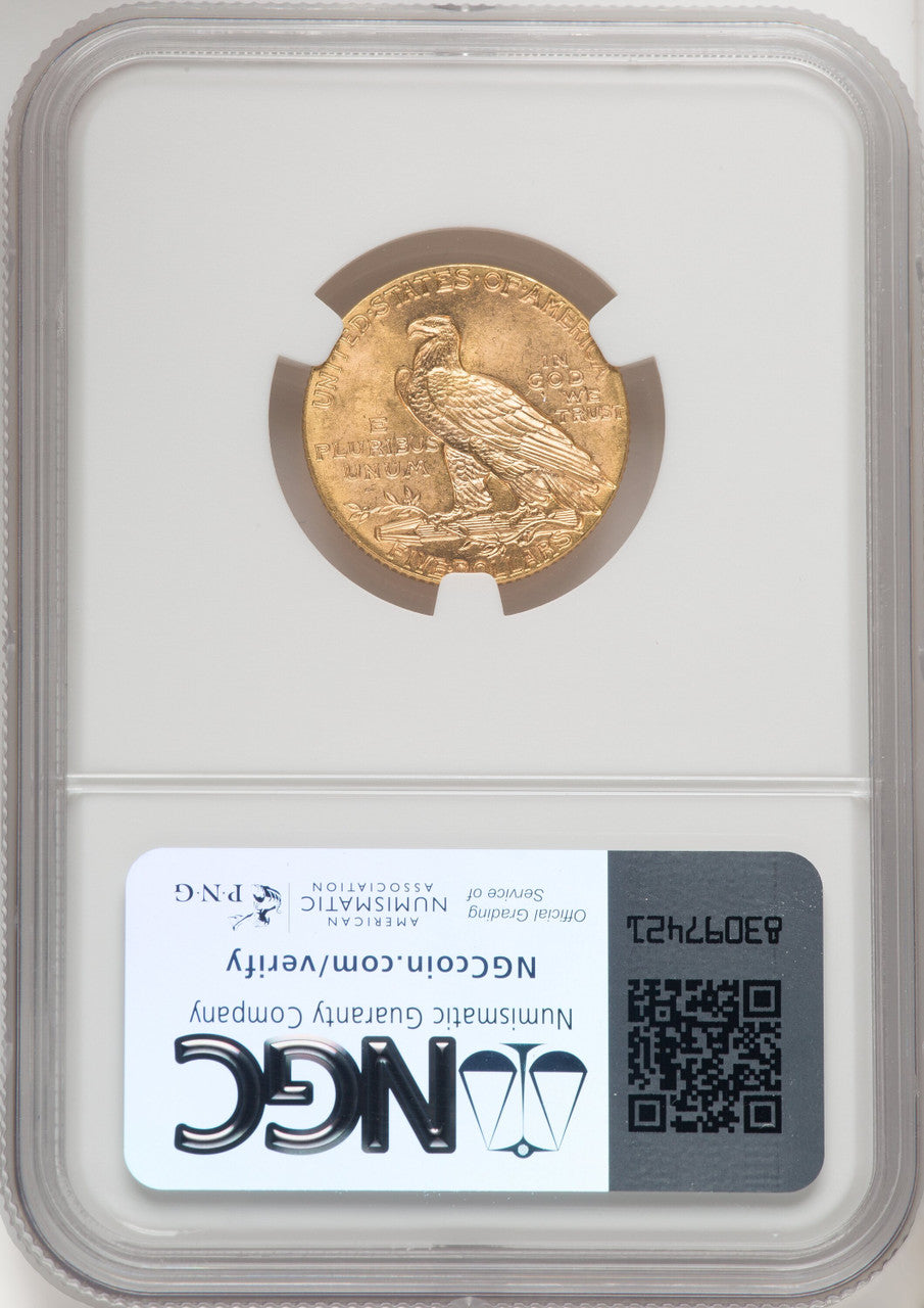 1915 $5 Indian Half Eagle NGC MS65 (769272001)