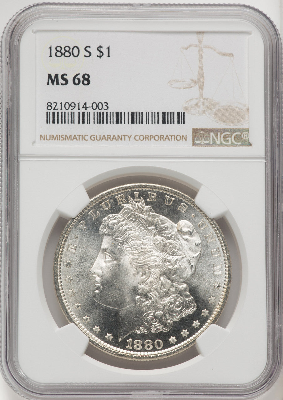1880-S Morgan Dollar NGC MS68 (769841010)