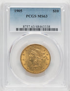 1905 $10 Liberty Eagle PCGS MS63