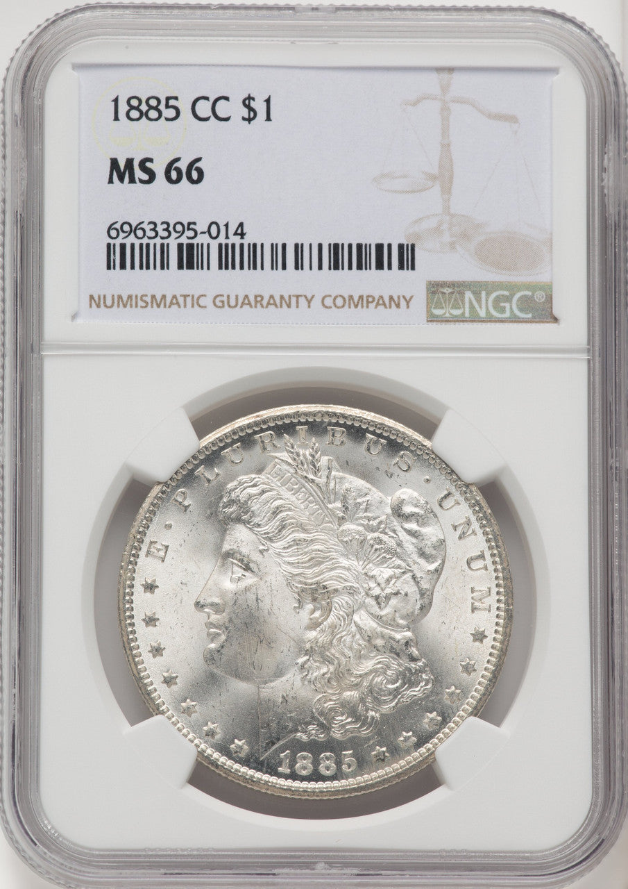 1885-CC Morgan Dollar NGC MS66
