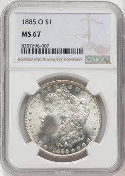 1885-O Morgan Dollar NGC MS67