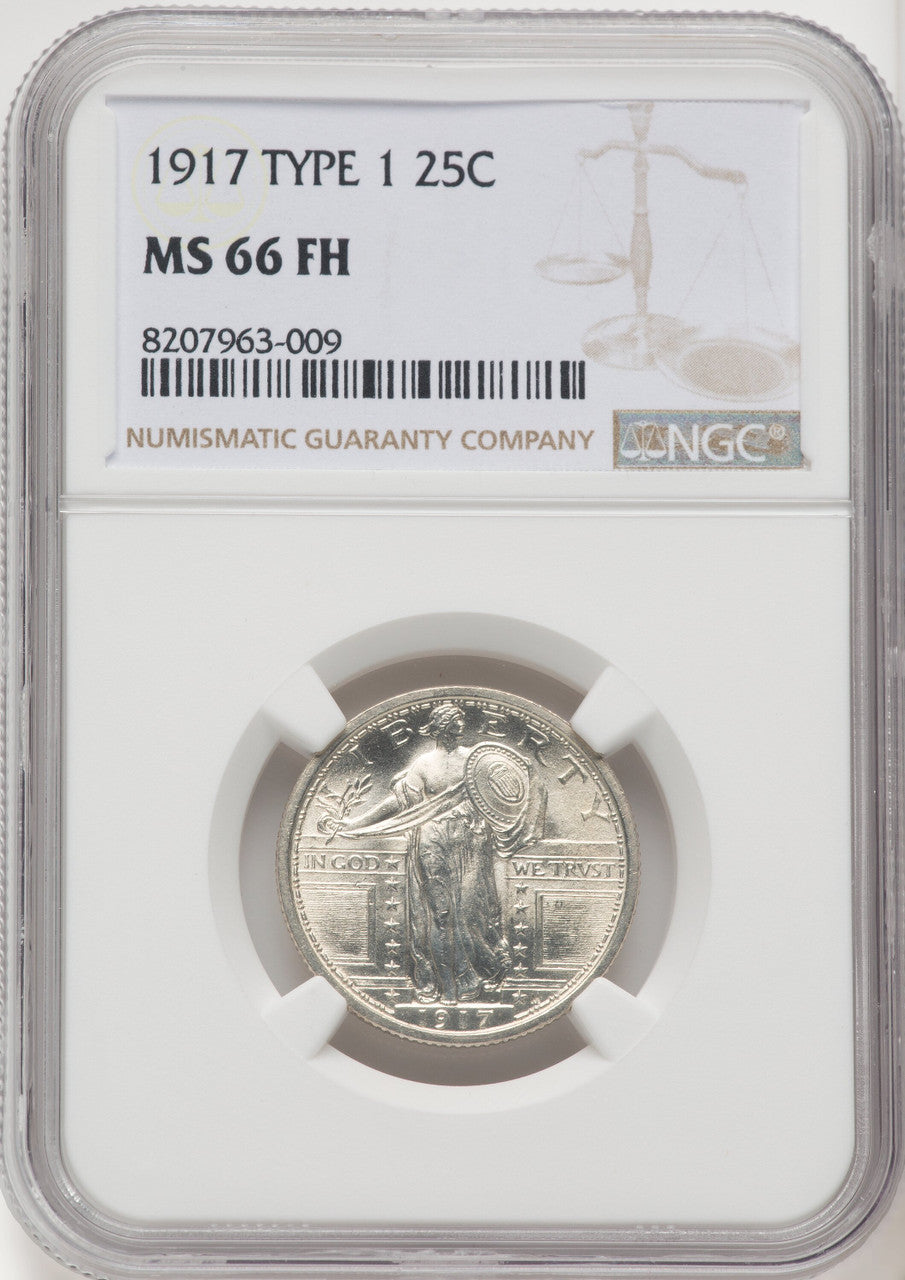 1917 Type One FH Standing Liberty Quarter NGC MS66 (770318005)