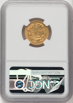 1878 $3 Three Dollar Gold Pieces NGC AU50