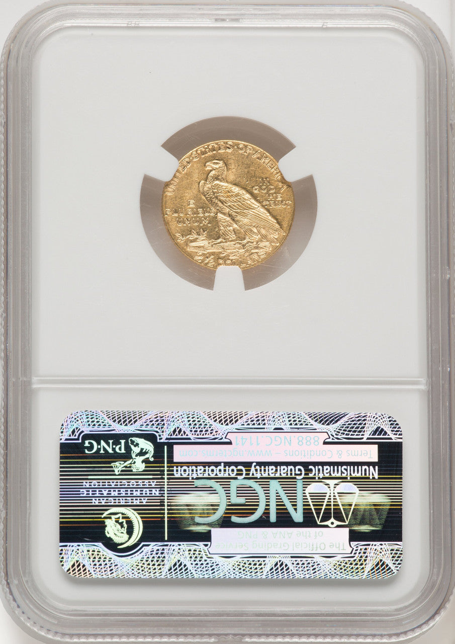 1911 $2.50 Indian Quarter Eagle NGC MS62 (506590008)