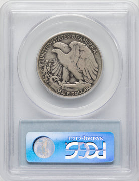 1921-D 50C Walking Liberty Half Dollar PCGS F12