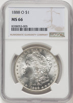1888-O Morgan Dollar NGC MS66 (506576053)