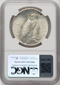 1935 Peace Dollar NGC MS66 (506582016)