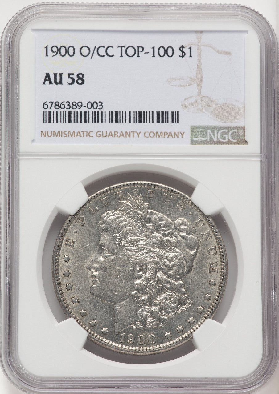 1900-O/CC Morgan Dollar NGC AU58