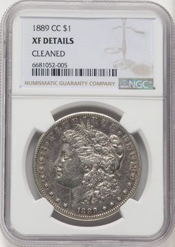 1889-CC Morgan Dollar Details NGC XF40