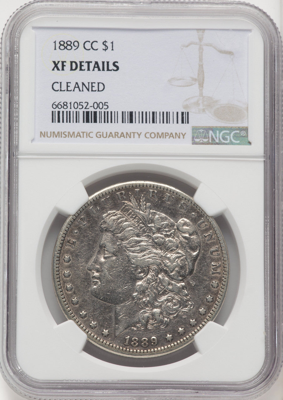 1889-CC Morgan Dollar Details NGC XF40